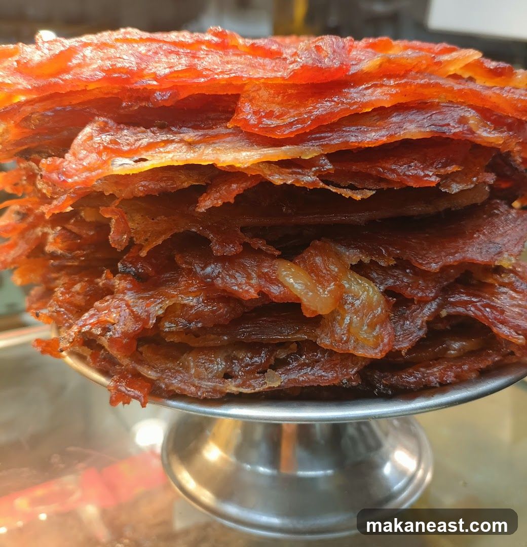 Stack of Dried Meat Slices