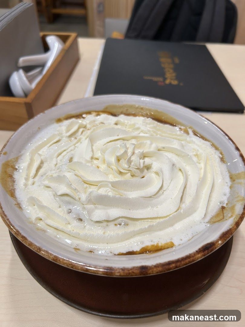 Dessert with Whipped Cream