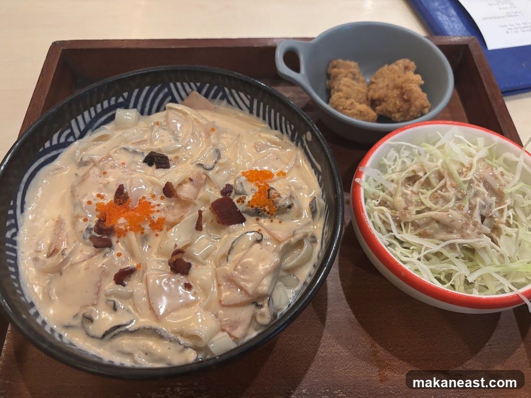 Creamy Pasta Dish with Sides