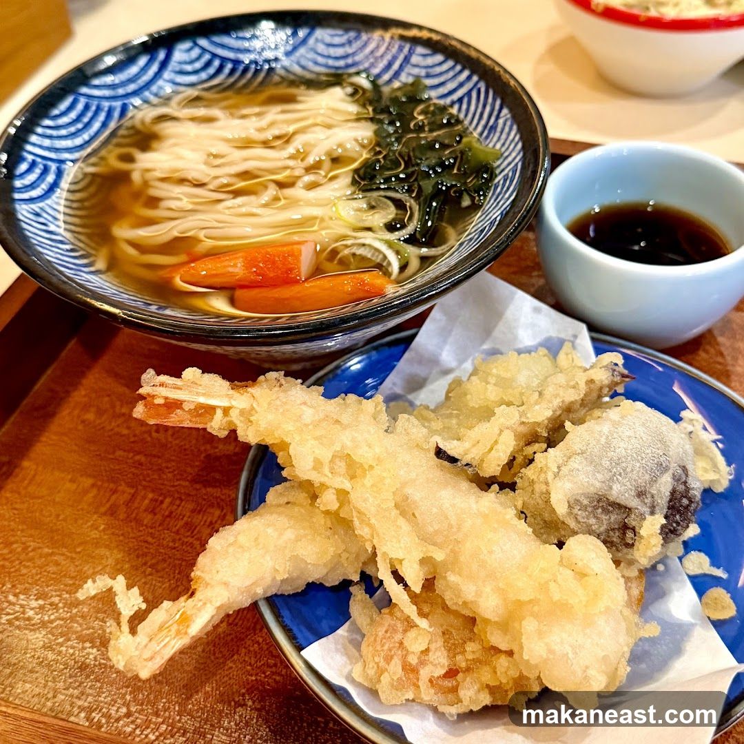 Udon Noodles and Tempura