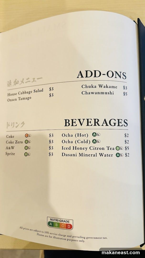 ADD-ONS & BEVERAGES