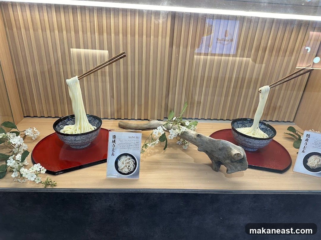 Udon Noodle Display