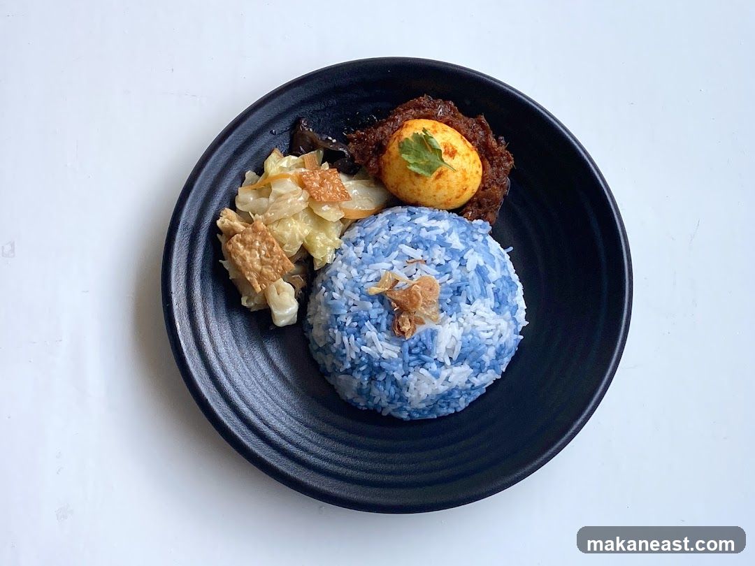 Blue Rice Plate