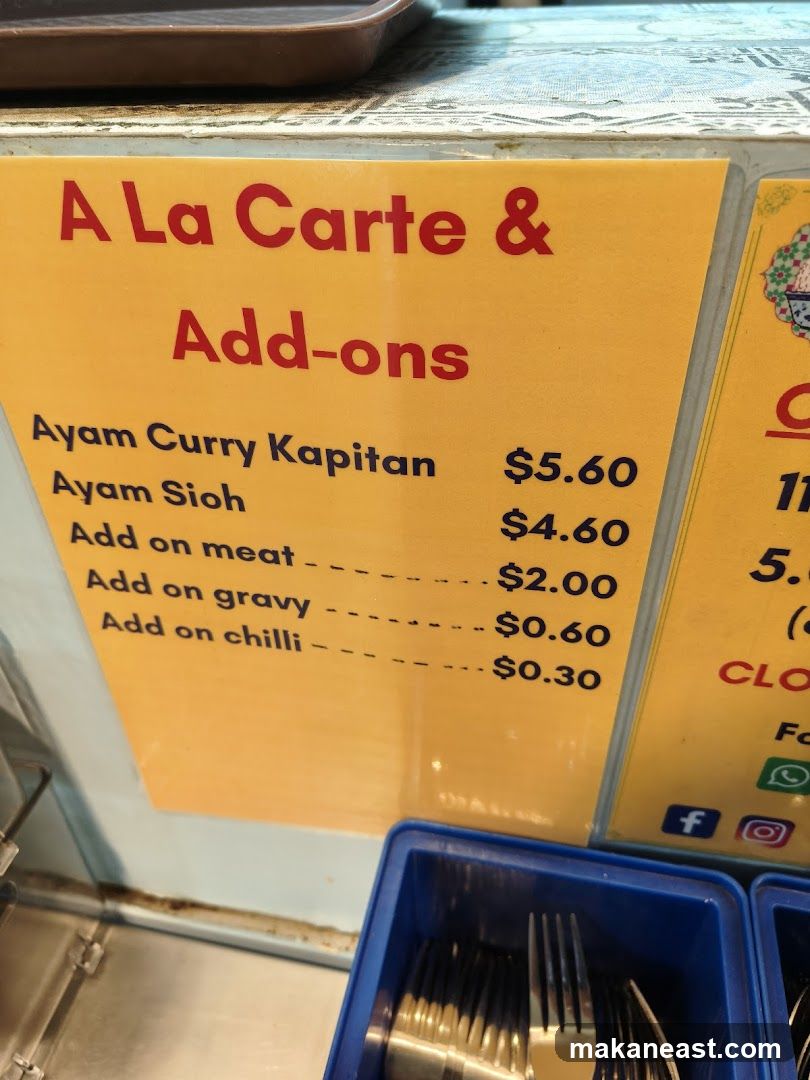 A La Carte & Add-ons