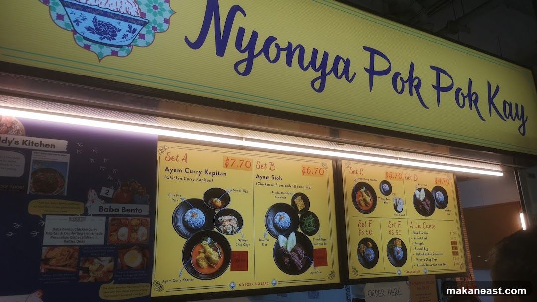 Nyonya Pok Pok Kay Menu