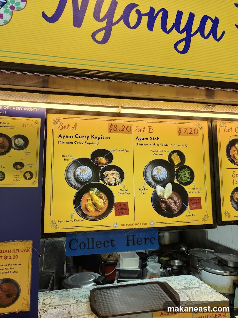 Nyonya Pok Pok Kay Menu