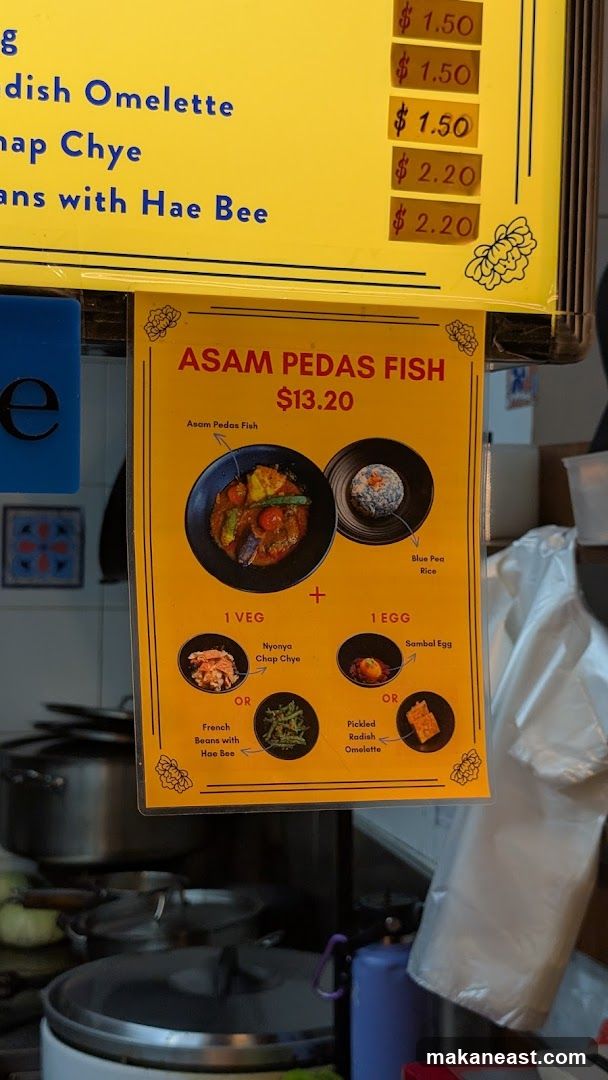 Asam Pedas Fish Menu