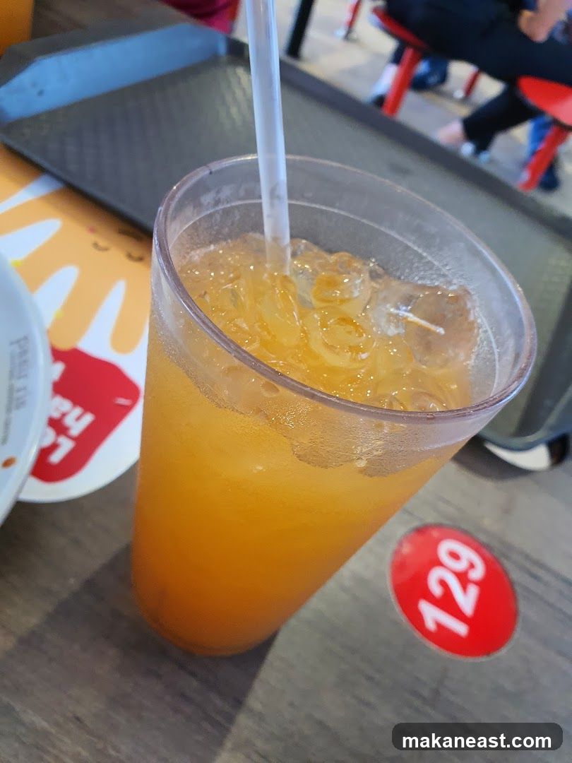 Orange Drink with Ice