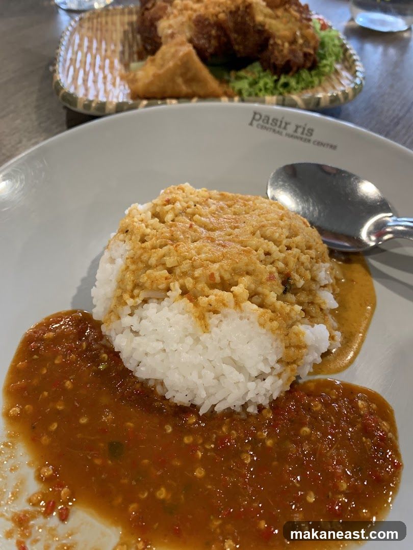 Rice with Curry and Fried Food
