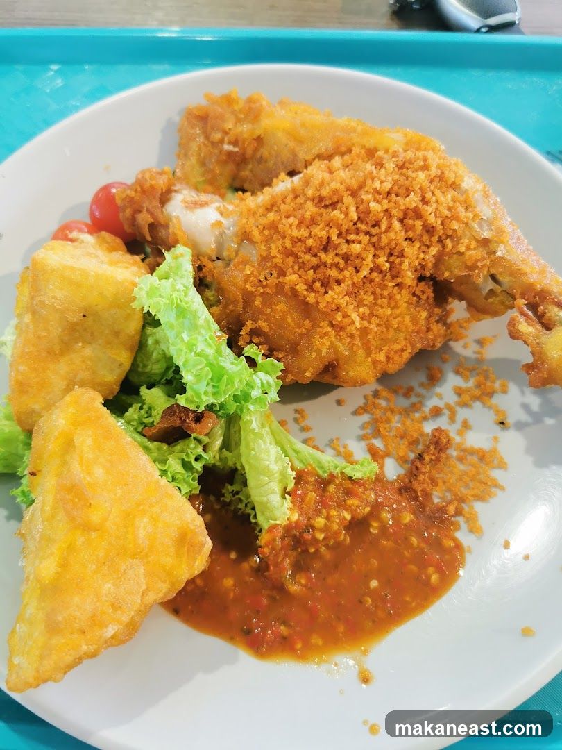 Fried Chicken with Tofu and Chili Sauce