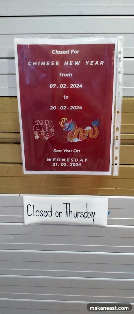Chinese New Year Closure Notice