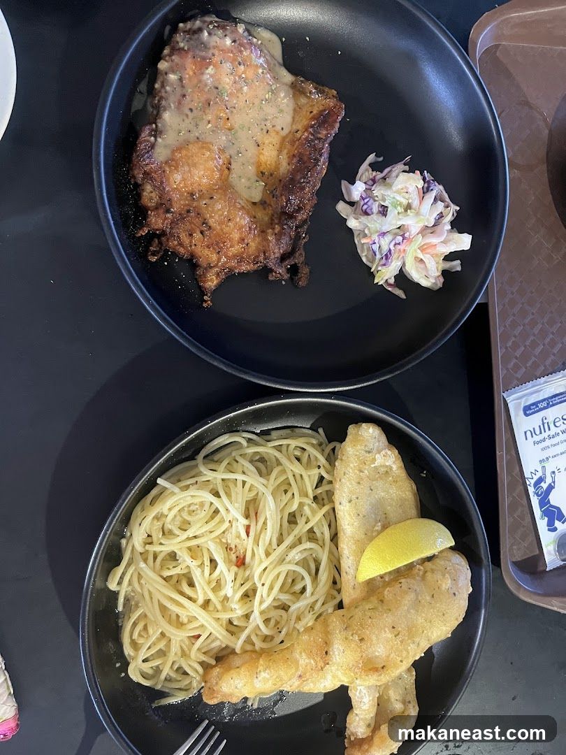 Two Plates of Food