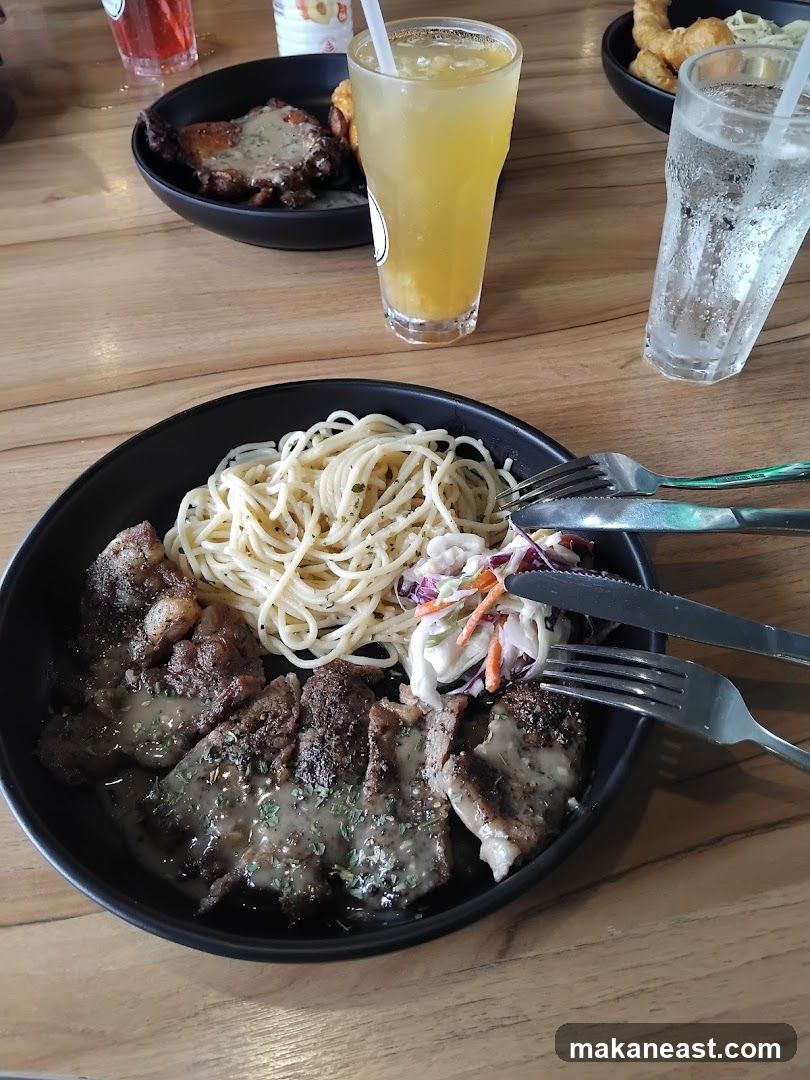 Steak and Pasta Meal