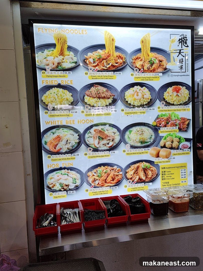 Flying Noodles Menu