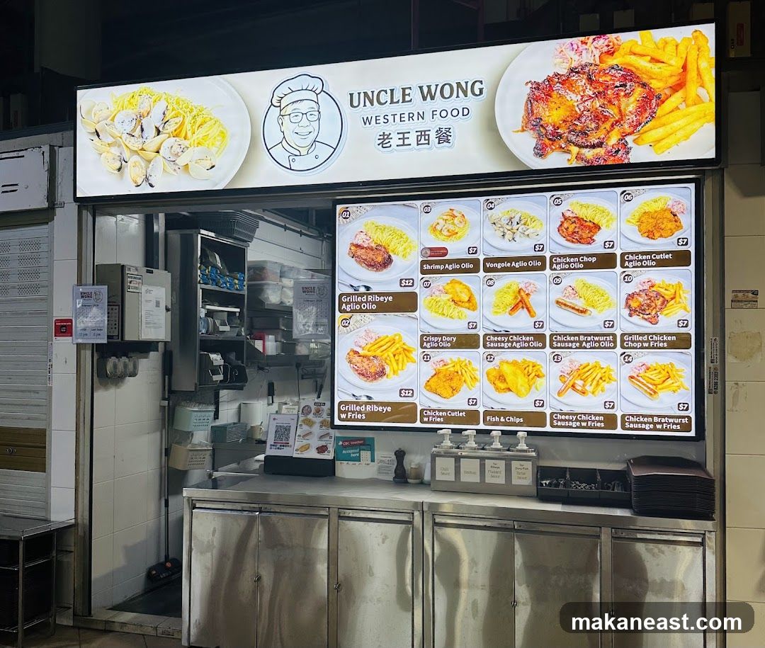 Uncle Wong Western Food Menu