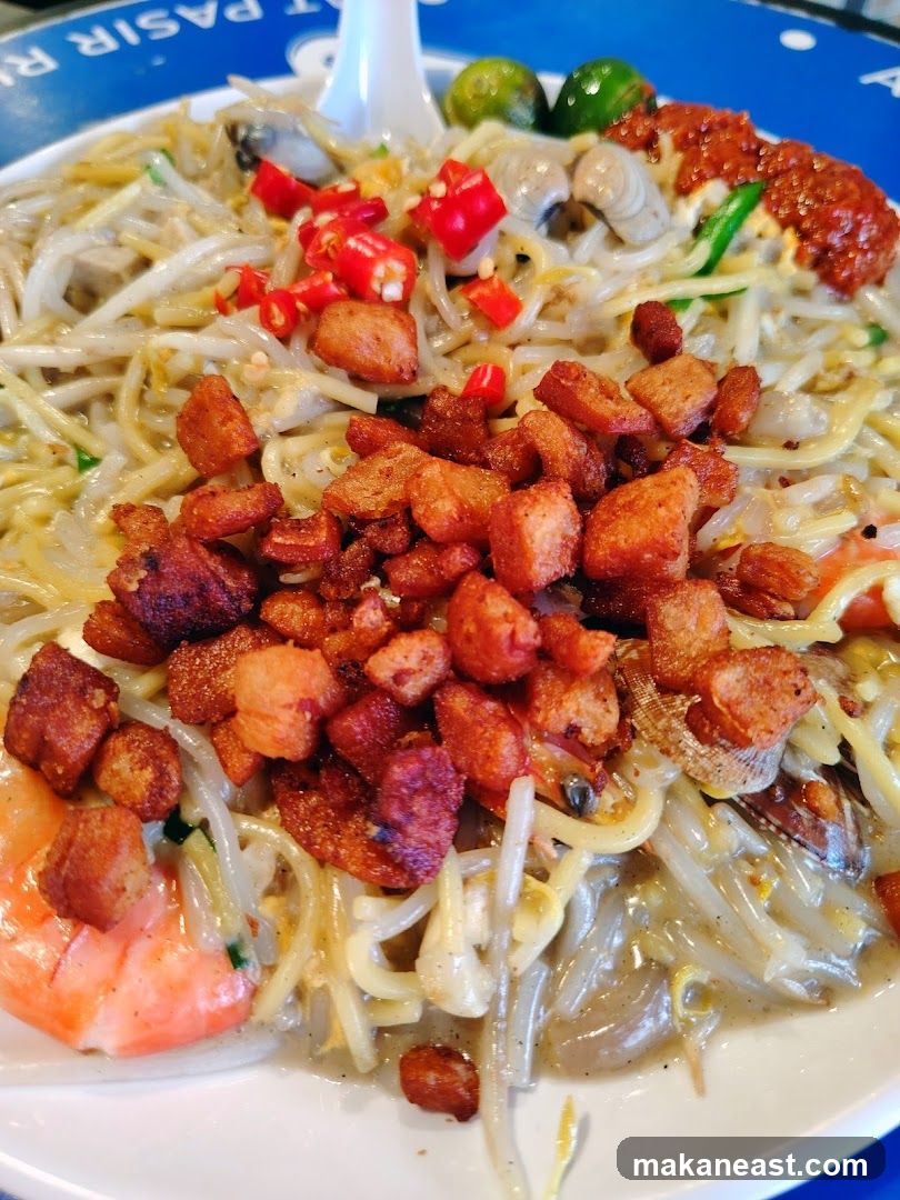 Noodles with Shrimp and Crispy Pork