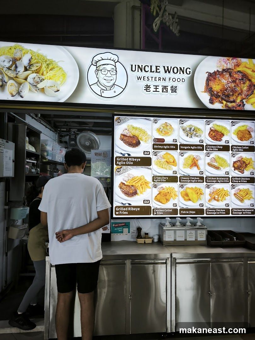 Uncle Wong Western Food Menu