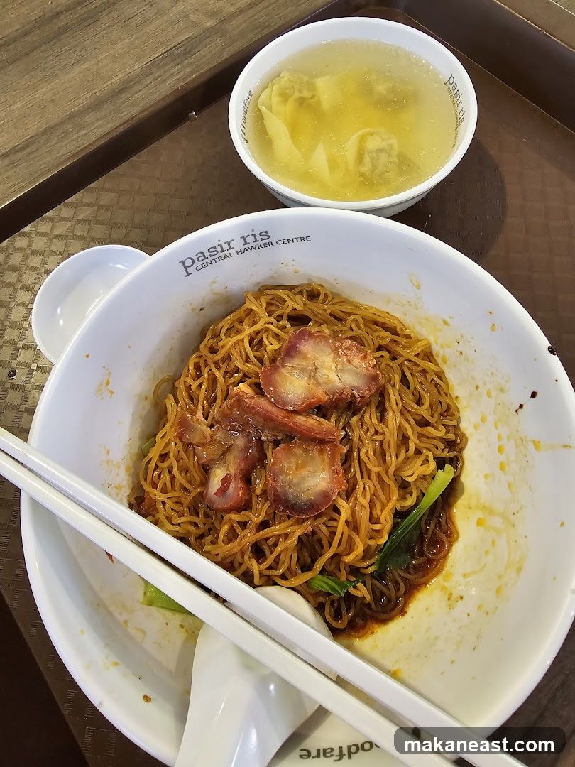 Noodles with Char Siu and Wonton Soup