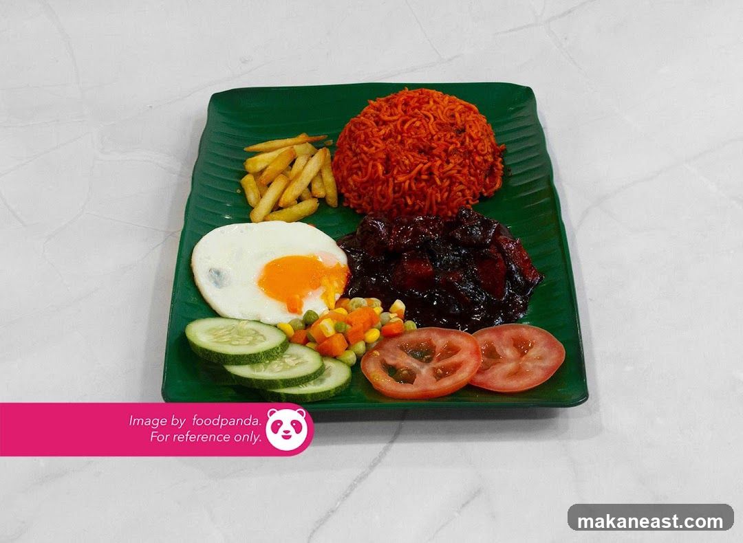 Nasi Goreng with Fried Egg and Chicken