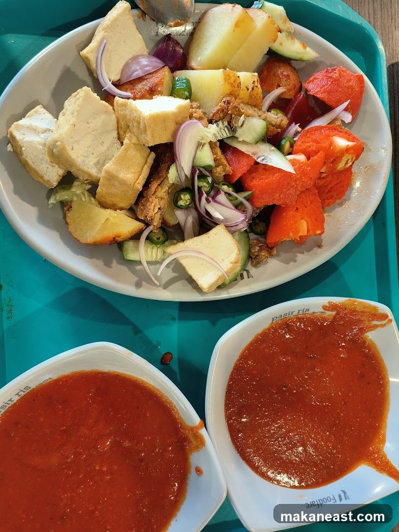 Food Platter with Dipping Sauces