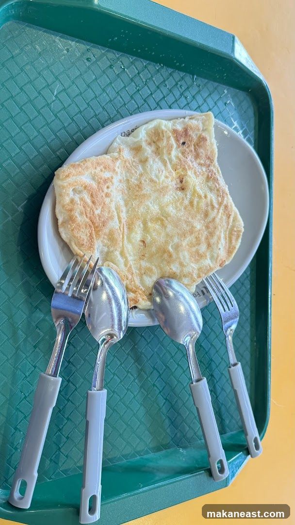 Roti Canai on a Tray