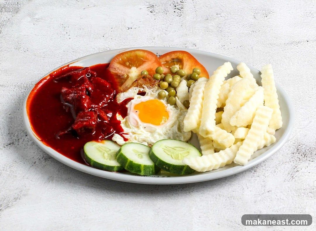Chicken with Rice and Fries