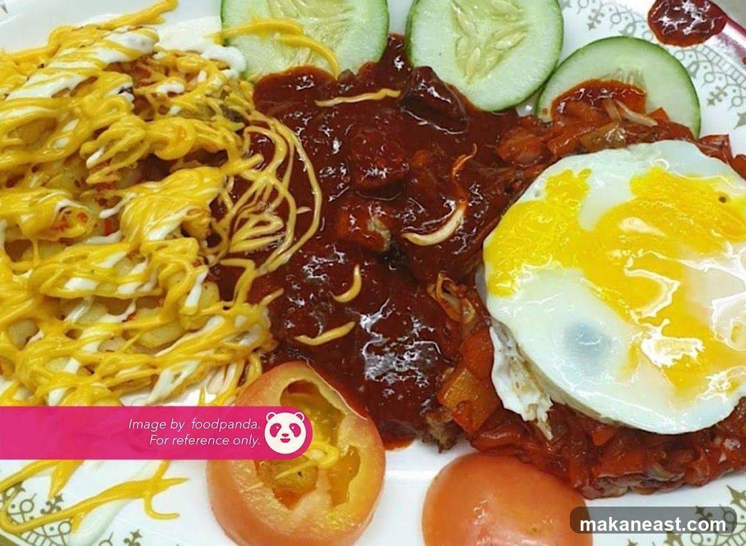 Chicken Chop with Fries and Egg