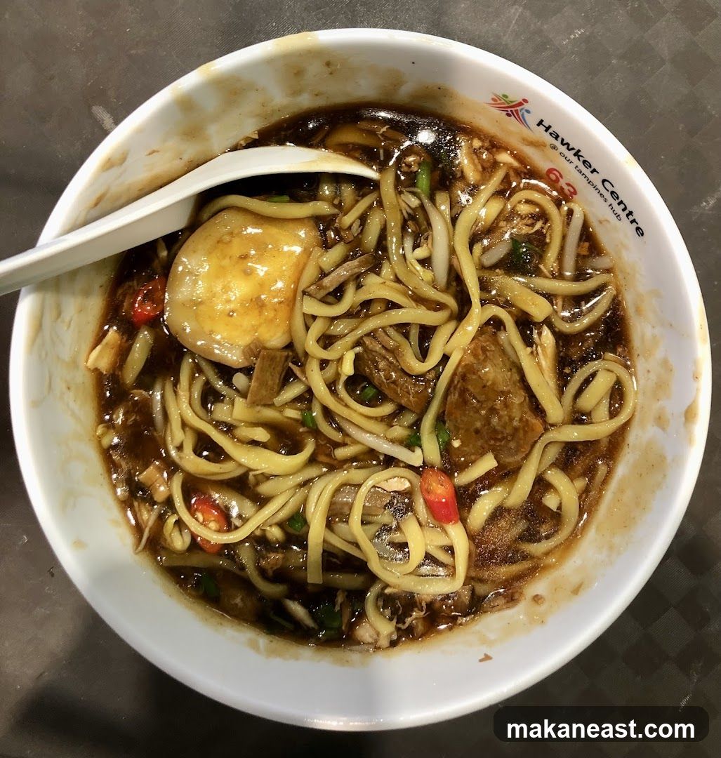Noodles in a bowl