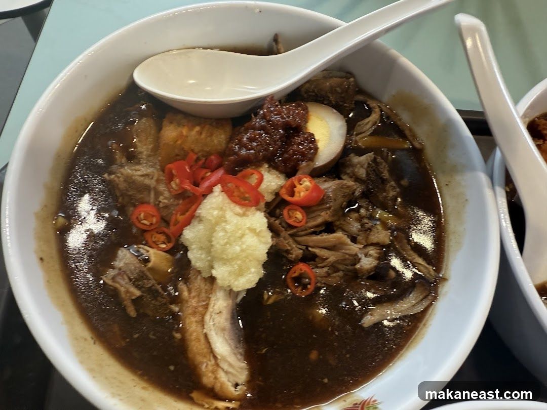 Bowl of Braised Duck Noodles