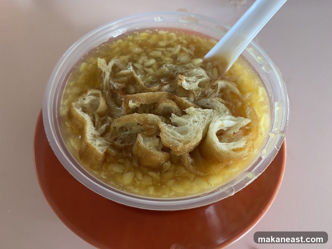 Bowl of Tau Huay with You Tiao