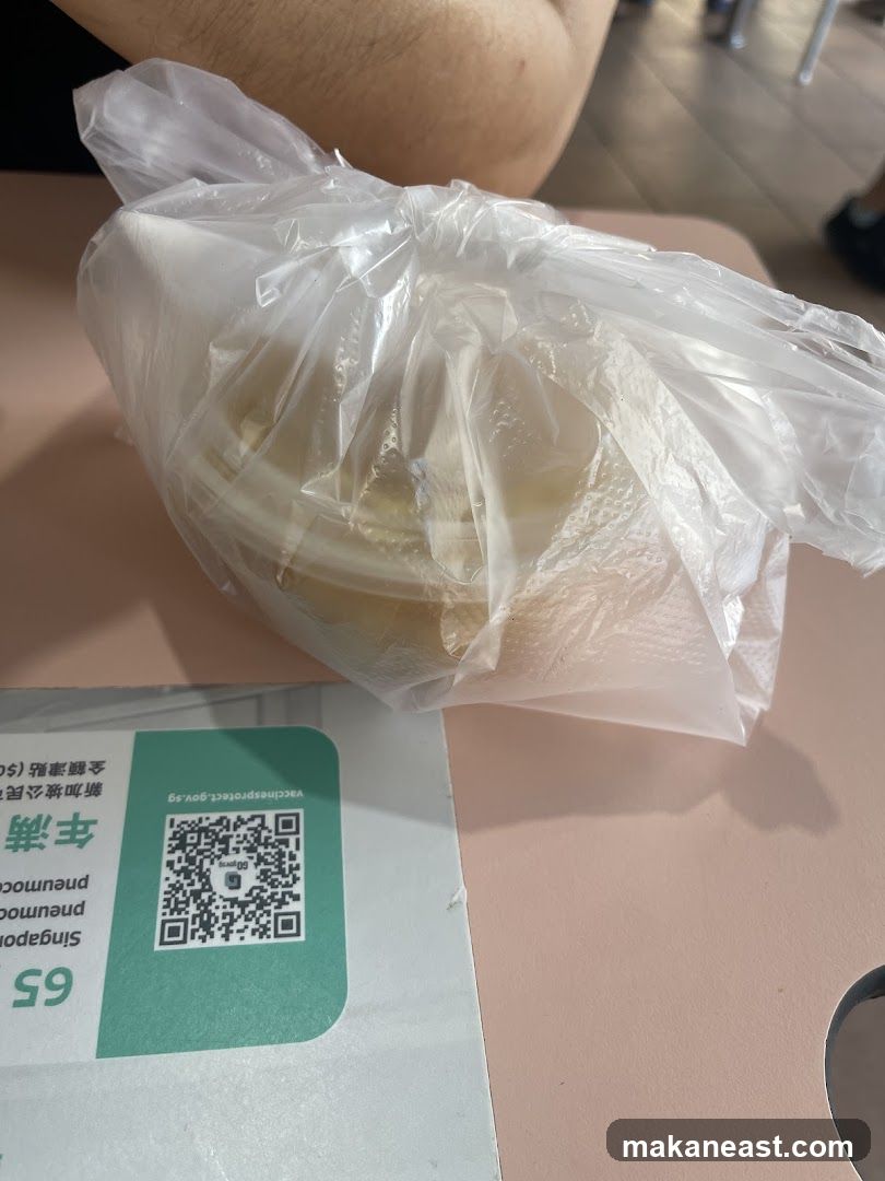Food in plastic bag