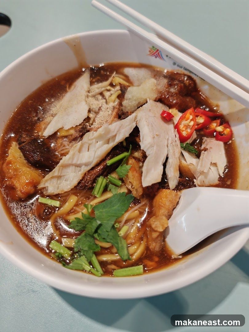 Noodle Soup with Sliced Fish and Chili