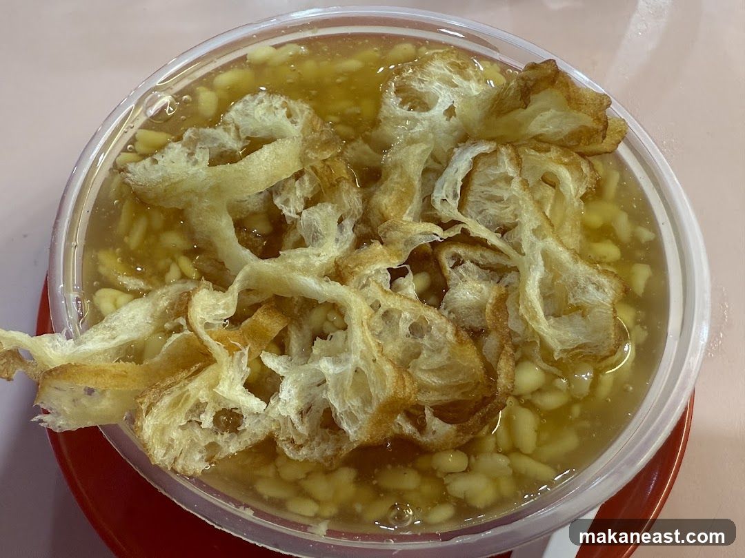 Bowl of dessert with fried dough