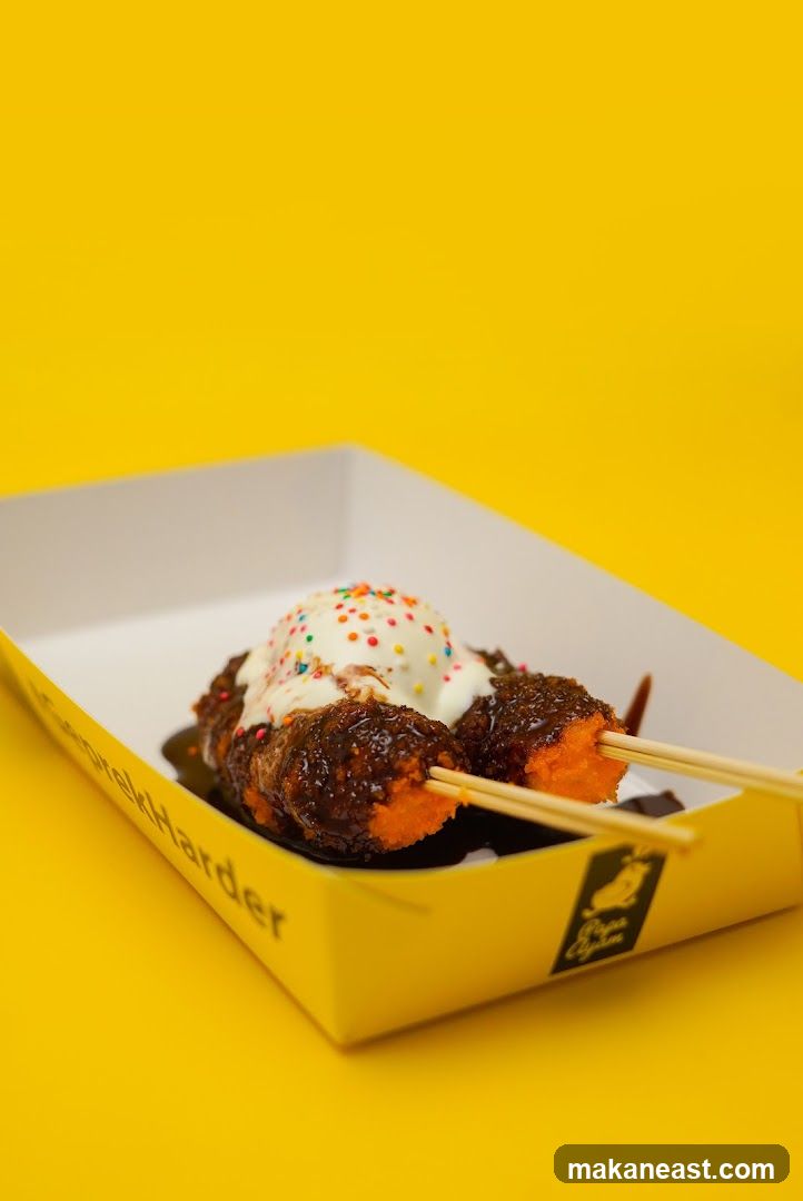 Fried Snack with Ice Cream