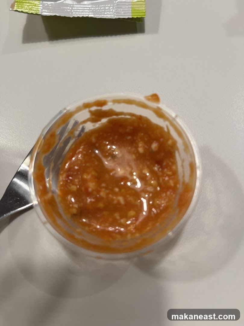 Sauce in a Container