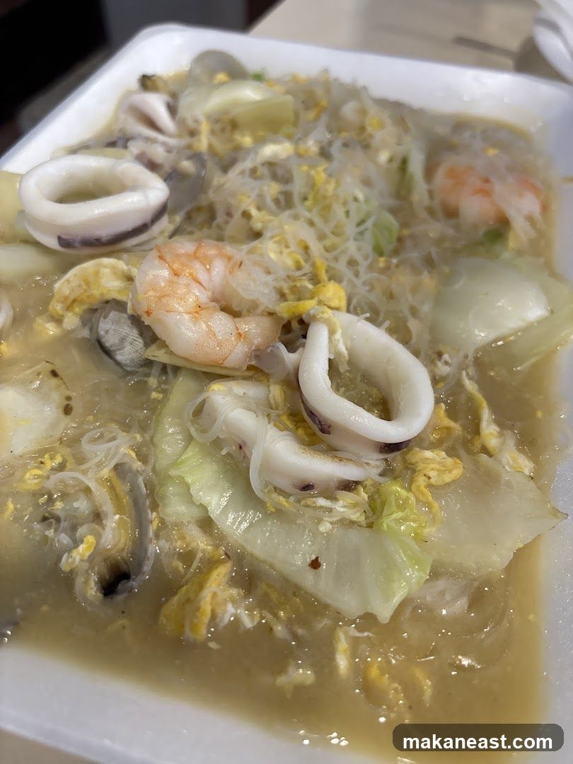 Seafood Noodle Dish
