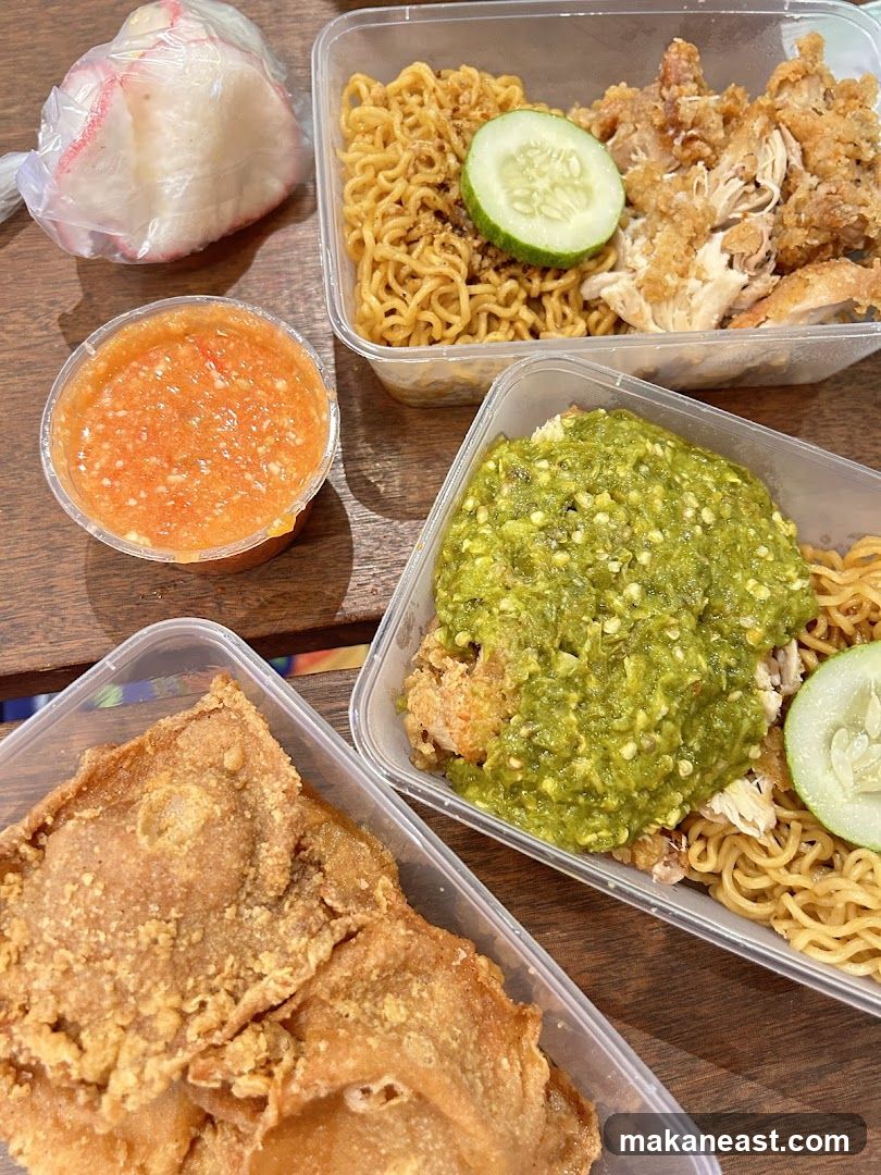 Takeaway Fried Chicken and Noodles