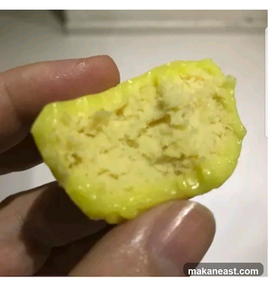 Close-up of a yellow food item