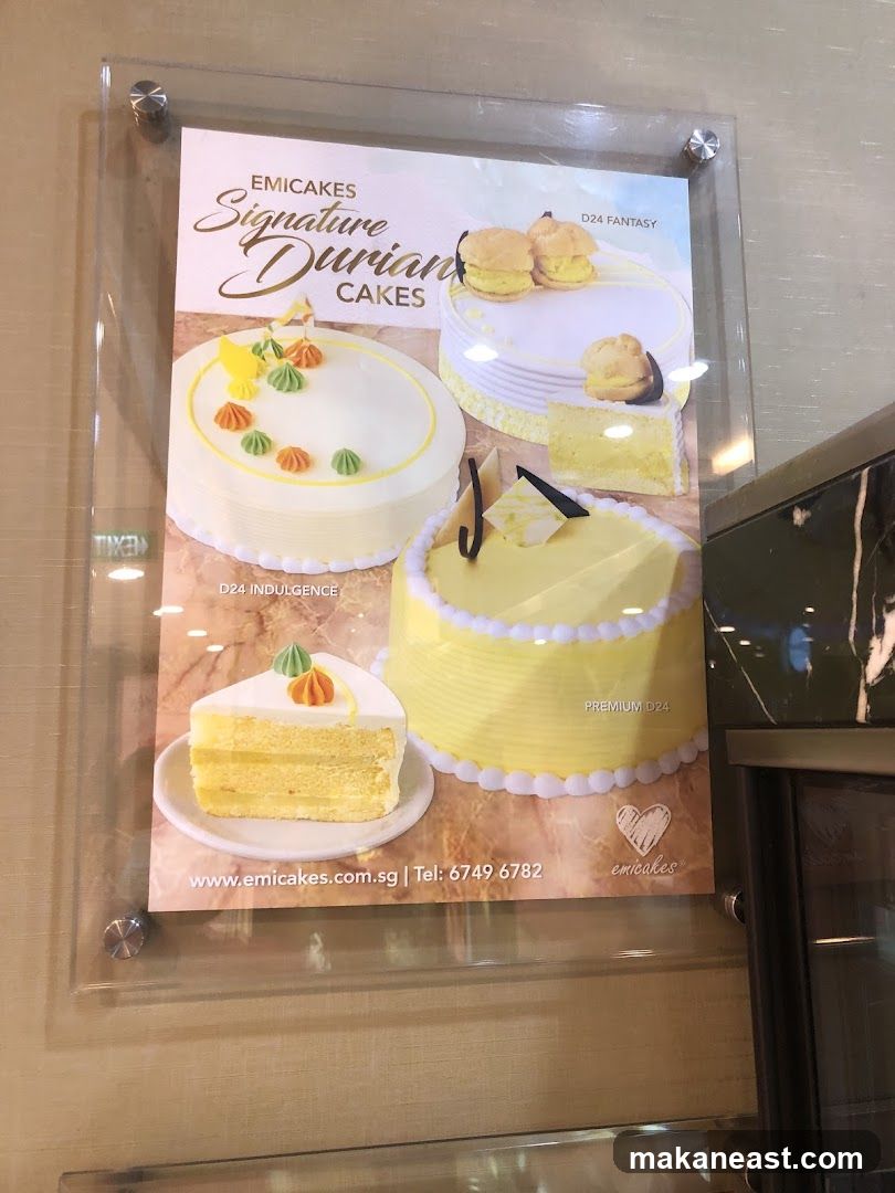 Emi Cakes Durian Cakes Advertisement