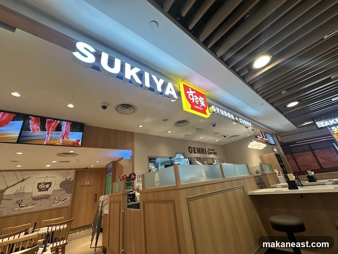 Restaurant Interior with Signage