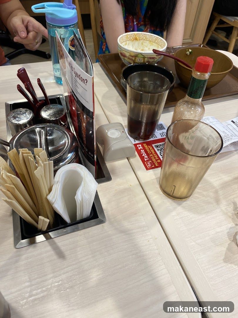 Table Setting with Food and Drinks