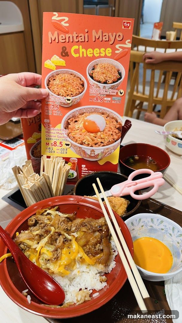 Mentai Mayo & Cheese Menu