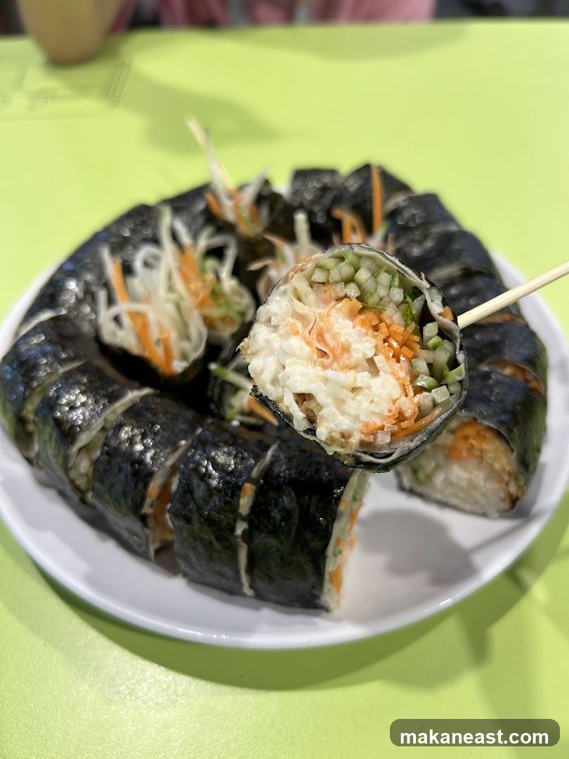 Kimbap on a Plate