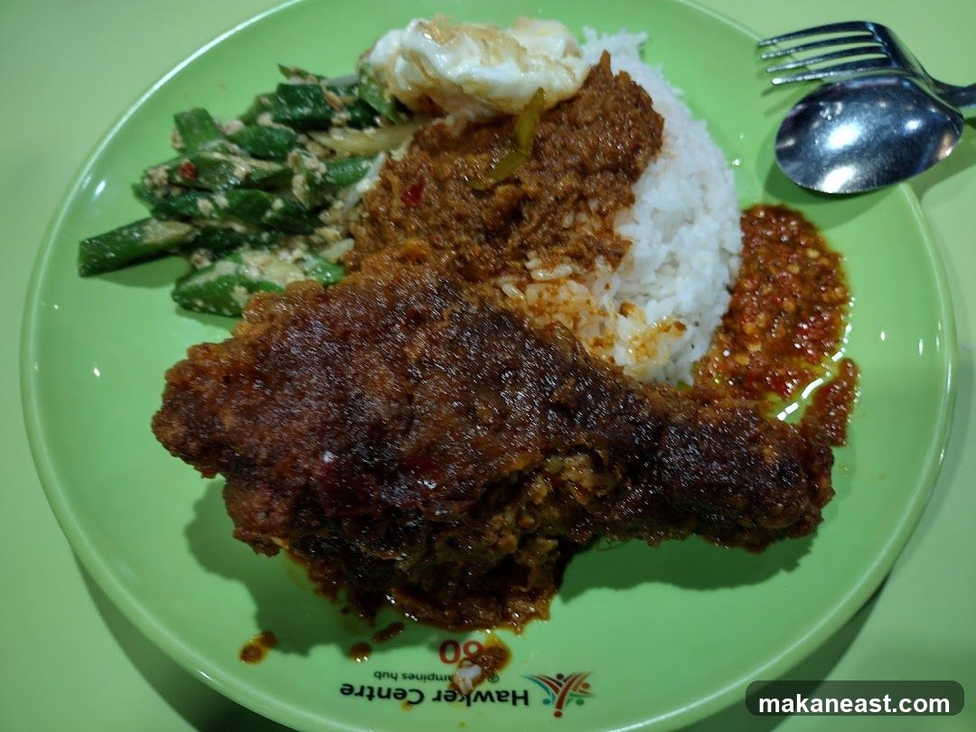 Fried Chicken Rice Plate