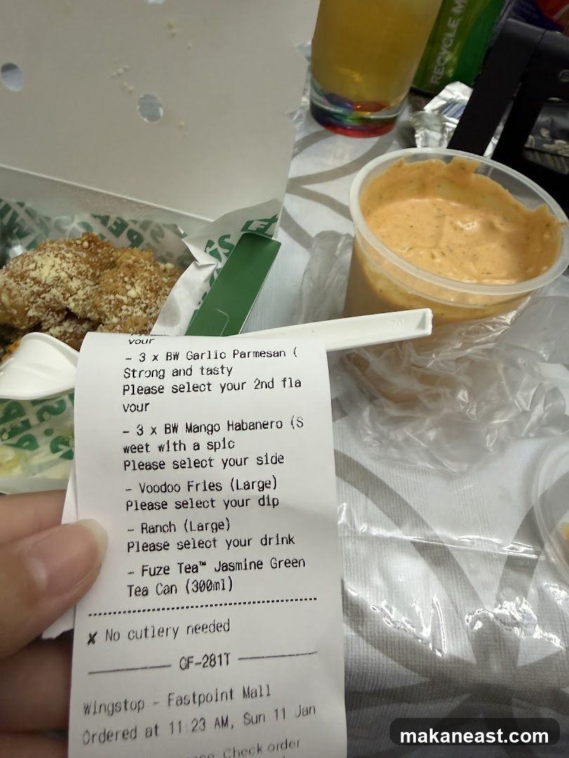 Wingstop Receipt