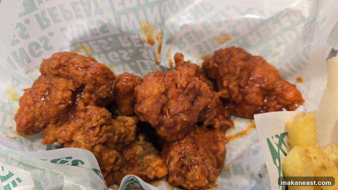 Spicy Chicken Wings and Fries