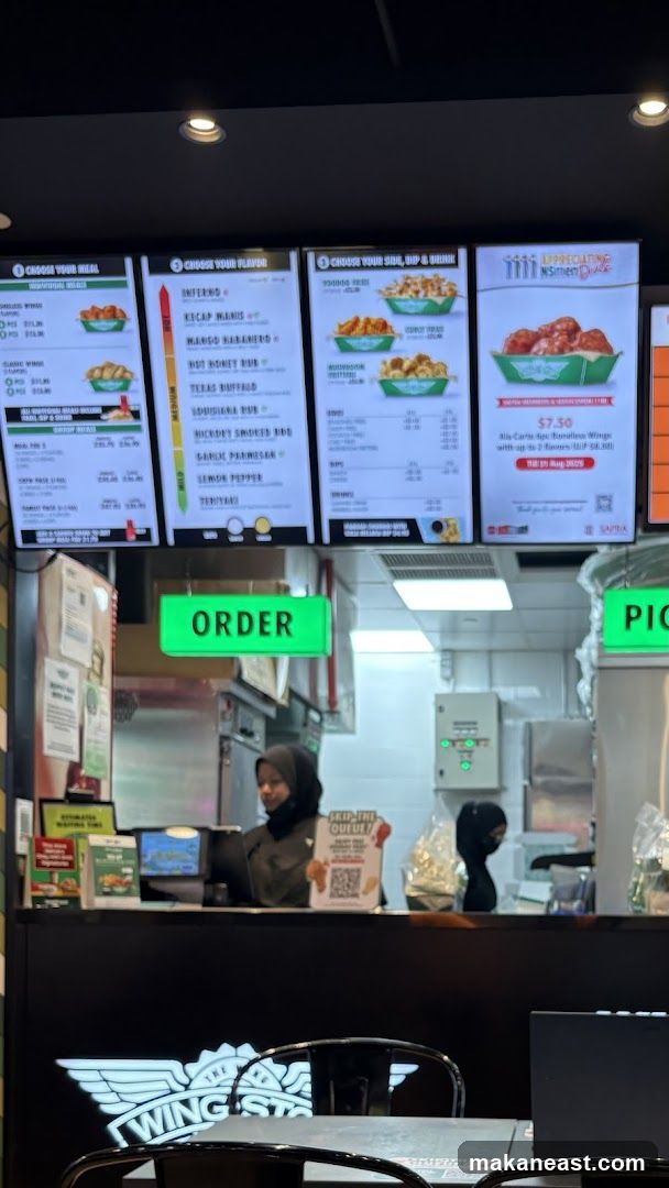 Wing Stop Menu and Counter