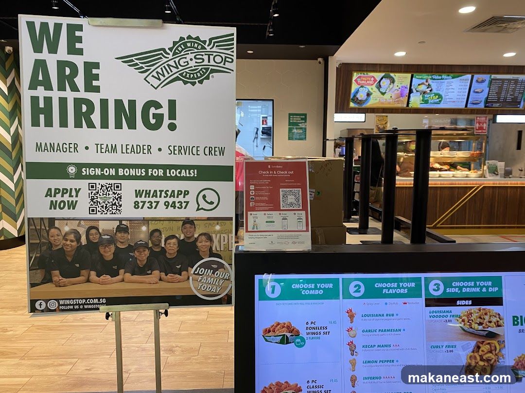 Wing Stop Hiring and Menu