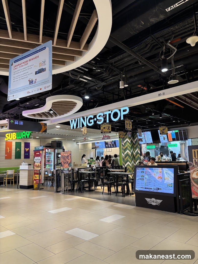 Wing Stop and Subway Food Court