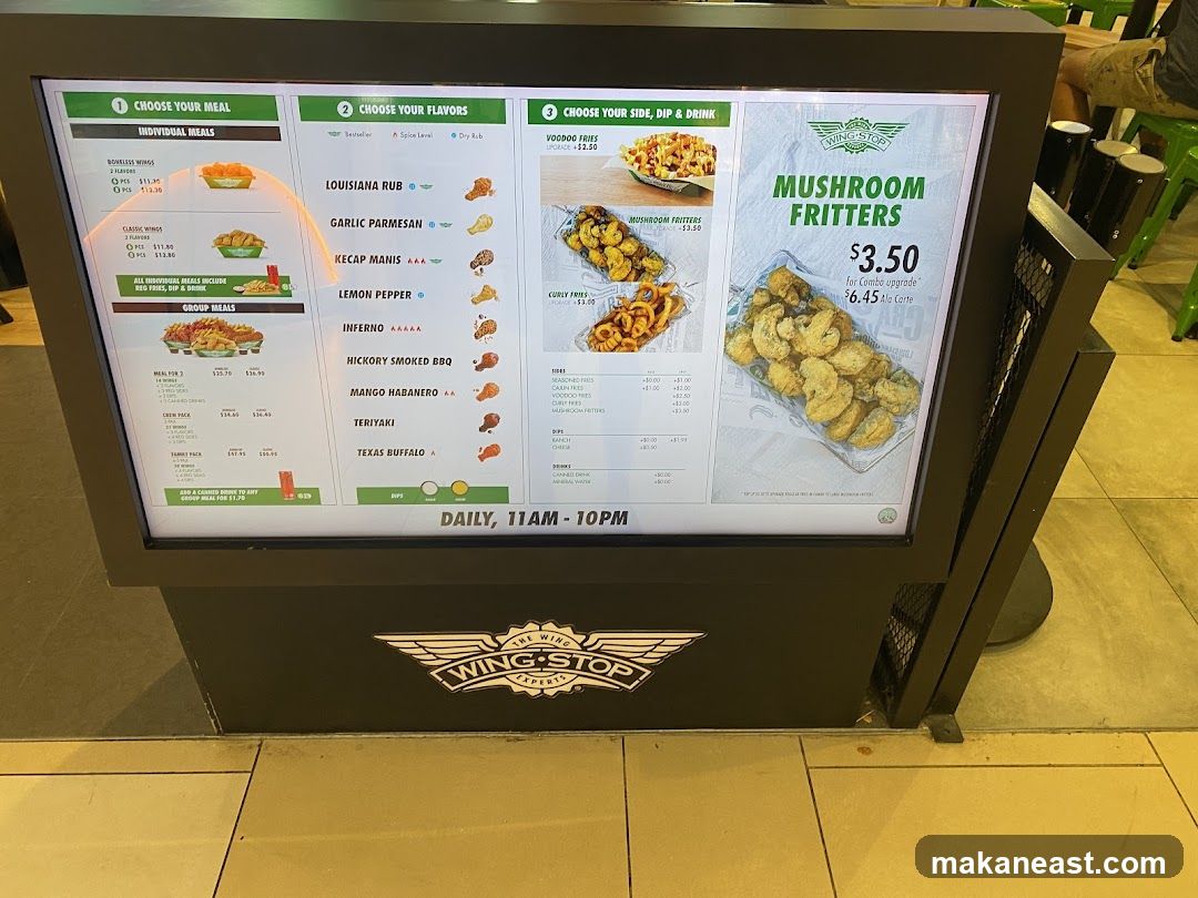 Wingstop Menu